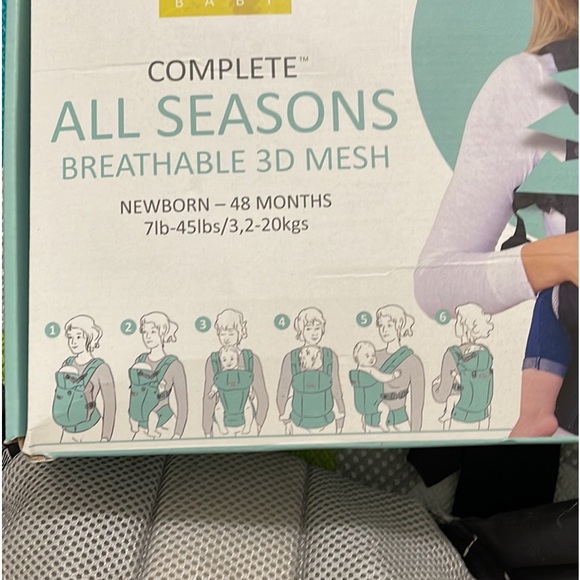 Sold-Lillebaby All-seasons baby carrier with feather print - Picture 3 of 5